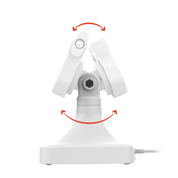 GDS® Uni-Conn™ Powered Locking Tilt & Swivel Dock with PoE - Gray