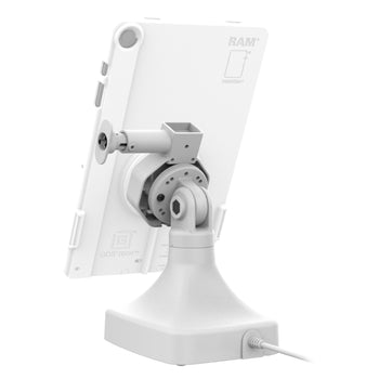GDS® Uni-Conn™ Powered Locking Tilt & Swivel Dock with PoE - Gray