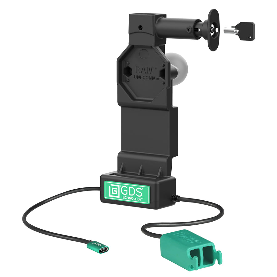 GDS® Uni-Conn™ Locking Dock + Dual USB-A with Release Button