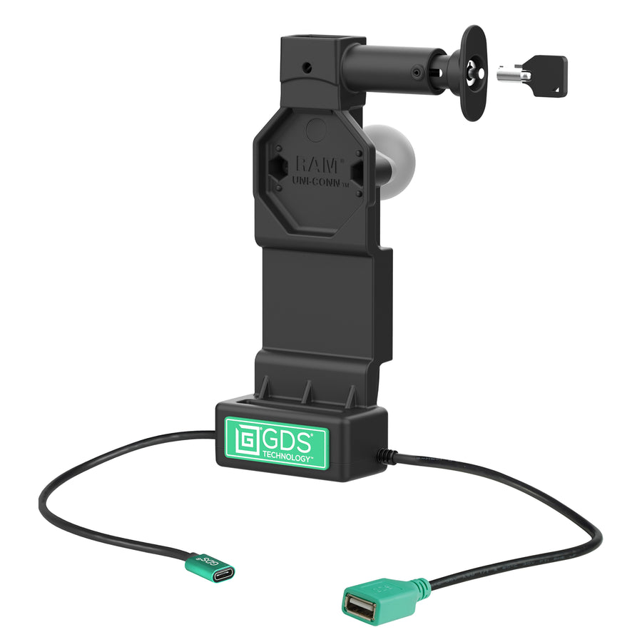 GDS® Uni-Conn™ Locking Dock + Single USB-A with Release Button