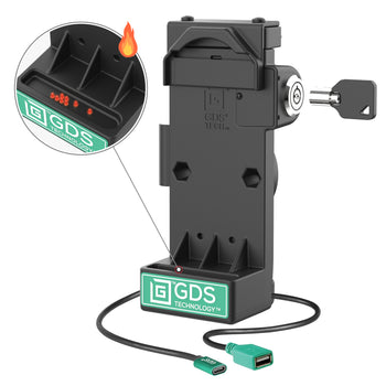 RAM-GDS-DOCKL-V12-U1CPDHU:RAM-GDS-DOCKL-V12-U1CPDHU_1:GDS Uni-Conn™ Locking Spring Loaded Power + USB-A Dock - Heated Pins