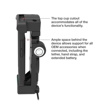 GDS® Locking Powered Dock + USB-A for Zebra EC50/55 - Heated Pins