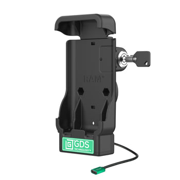 RAM-GDS-DOCKL-V15-AU:RAM-GDS-DOCKL-V15-AU_1:GDS Powered Locking Vehicle Dock for Handhelds with IntelliSkin
