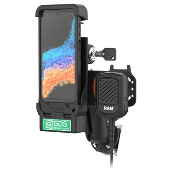 GDS® Locking PTT Speaker Mic Kit for XCover7 Pro/6 Pro - ESChat & Zello