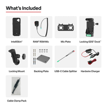 GDS® Locking PTT Speaker Mic Kit for XCover7 Pro/6 Pro - ESChat & Zello