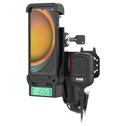 GDS® Locking PTT Speaker Mic Kit for XCover7 Pro/6 Pro - Zello