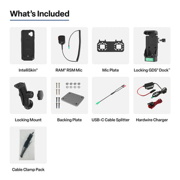 GDS® Locking PTT Speaker Mic Kit for XCover7 Pro/6 Pro - Zello