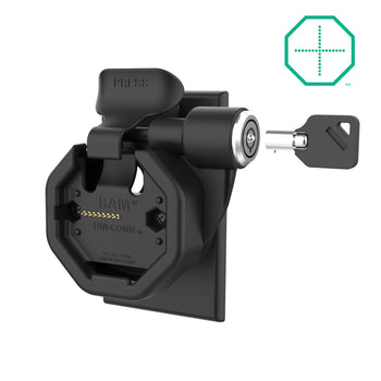 RAM-GDS-DOCKL-W5-U3-POEU:RAM-GDS-DOCKL-W5-U3-POEU_1:GDS Uni-Conn™ Powered Locking Snap-In Wall Dock with PoE