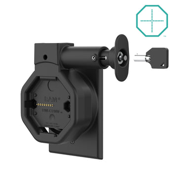 RAM-GDS-DOCKL-W5-U5-POEU:RAM-GDS-DOCKL-W5-U5-POEU_1:GDS Uni-Conn™ Powered Locking Wall Dock with PoE