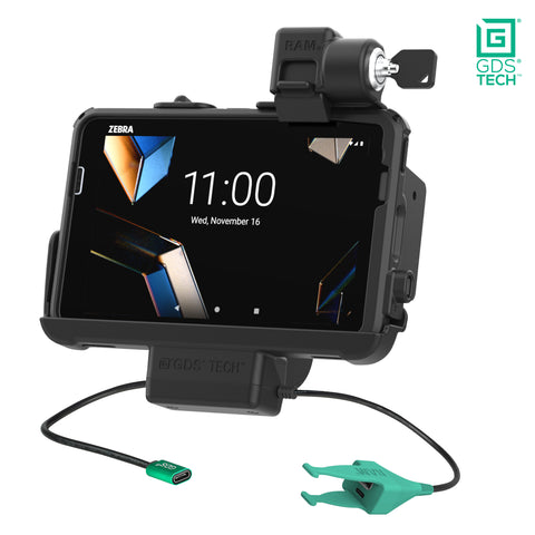 Locking GDS® Dock + USB-A & RJ45 for Zebra ET401 8