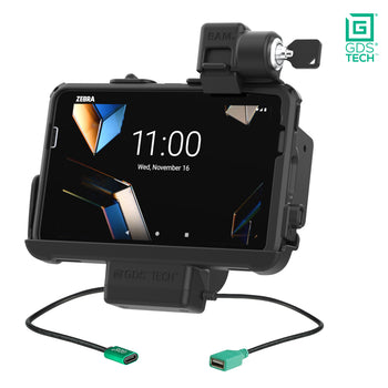 RAM-GDS-DOCKL-ZE20PDU:RAM-GDS-DOCKL-ZE20PDU_1:Locking GDS Dock + Data for Zebra ET401 & ET4x 8" with IntelliSkin