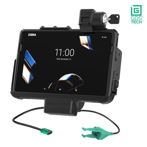 Locking GDS® Dock + USB-A & RJ45 for Zebra ET401 10