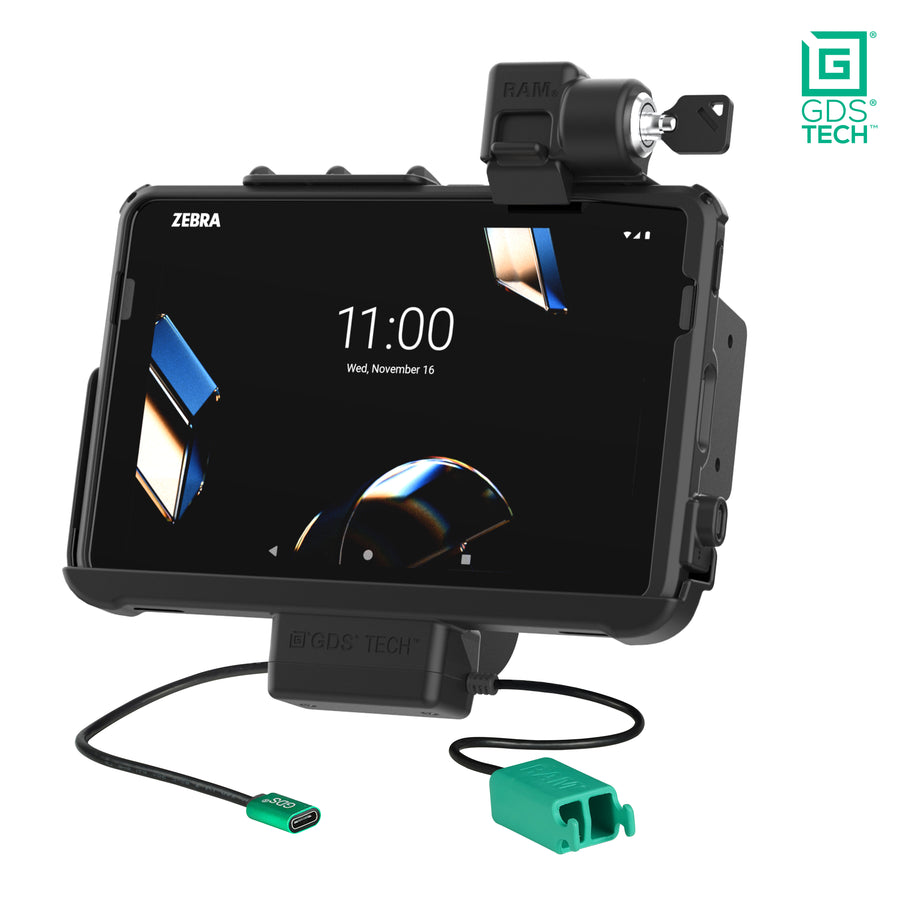 Locking GDS® Dock + Dual USB for Zebra ET401 10" with IntelliSkin®