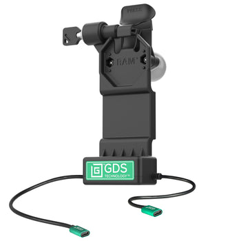 RAM-GDS-DOCKLL-U1CP-CU:RAM-GDS-DOCKLL-U1CP-CU_1:GDS Uni-Conn™ Left Locking Dock + Single USB-C with Release Lever