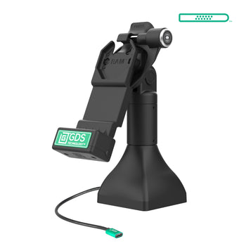 RAM-GDS-DOCKLR-D11-7-U1C:RAM-GDS-DOCKLR-D11-7-U1C_1:GDS Uni-Conn™ 7" Locking Pedestal Dock with USB-C