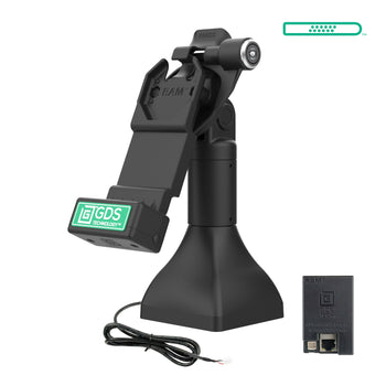 RAM-GDS-DOCKLR-D11-7-U1E:RAM-GDS-DOCKLR-D11-7-U1E_1:GDS Uni-Conn™ 7" Locking Pedestal Dock with PoE