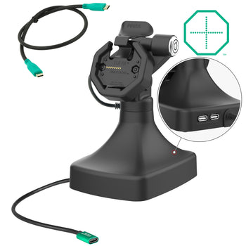 RAM-GDS-DOCKLR-D14-U3C-2A:RAM-GDS-DOCKLR-D14-U3C-2A_1:GDS Uni-Conn™ Powered Locking Tilt & Swivel Dock with USB-C + Data