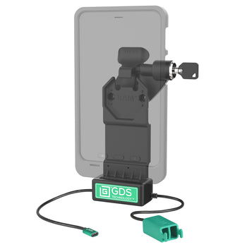 GDS® Uni-Conn™ Right Locking Dock + Dual USB-A with Release Lever