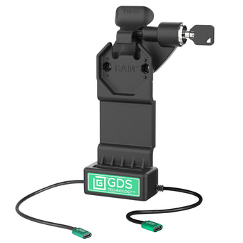 RAM-GDS-DOCKLR-U1CP-CU:RAM-GDS-DOCKLR-U1CP-CU_1:GDS Uni-Conn™ Right Locking Dock + Single USB-C with Release Lever