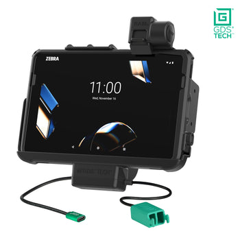 RAM-GDS-DOCKNLL-ZE21PD2U:RAM-GDS-DOCKNLL-ZE21PD2U_1:GDS Power + Dual USB Dock with Latch for Zebra ET401 & ET4x 10"