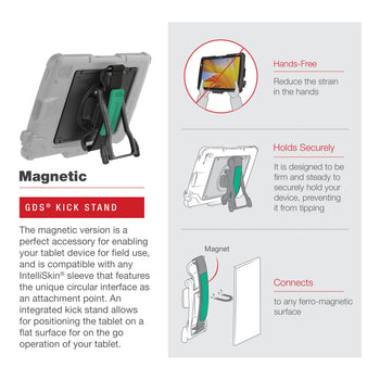 GDS® Hand-Stand™ Magnetic Accessory for Zebra ET4x 10” Enterprise Tablet