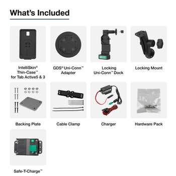 RAM GDS THIN-CASE FOR TA5 E WITH UNI-CONN DOCK AND V21C CHARGER KIT FOR SWIFTLY