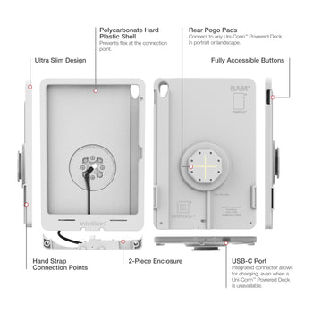 IntelliSkin® Thin-Case™ for iPad 10th & 11th Gen (Rear Pogo Pads) - Gray