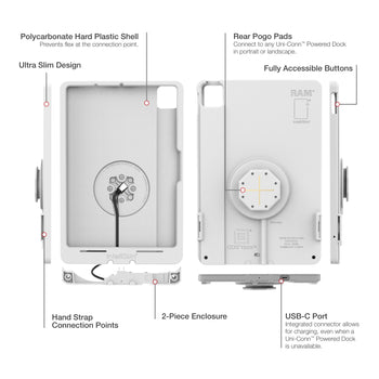 IntelliSkin® Thin-Case™ for iPad Air 11 M2 & M3 (Rear Pogo Pads) - Gray