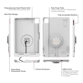IntelliSkin® Thin-Case™ for iPad Pro 11 (M4 & M5) (Rear Pogo Pads) Gray