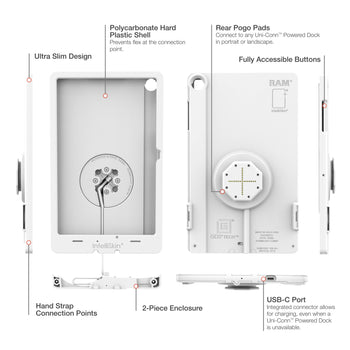 IntelliSkin® Thin-Case™ for Samsung Tab A11+ (Rear Pogo Pads) - Gray