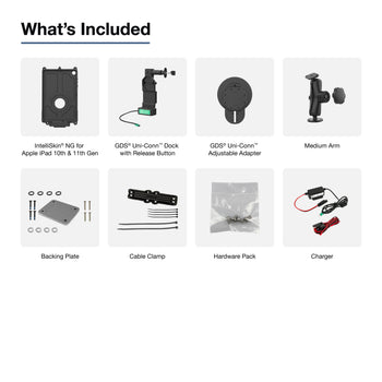 GDS® Uni-Conn™ Locking Vehicle Bundle for Apple iPad 10th & 11th Gen
