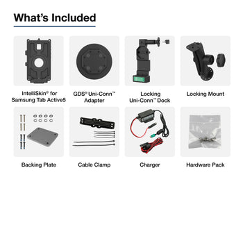 GDS® Uni-Conn™ Locking Vehicle Bundle for Samsung Tab Active5