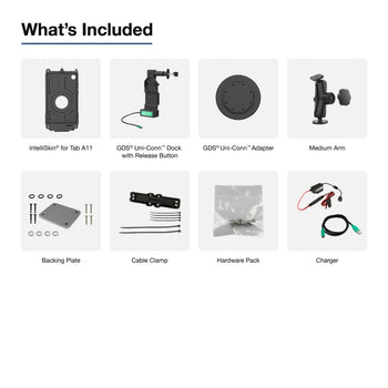 GDS® Uni-Conn™ Locking Vehicle Bundle for Samsung Tab A11