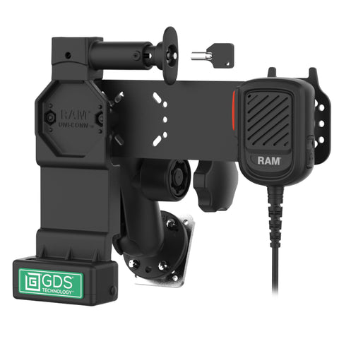 GDS® Uni-Conn™ Locking PTT Remote Speaker Mic Bundle for ESChat & Zello