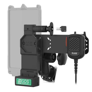 GDS® Uni-Conn™ Locking PTT Remote Speaker Mic Bundle for ESChat & Zello