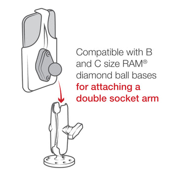 RAM® Form-Fit Cradle for Apple iPhone 12 mini & iPhone 13 mini