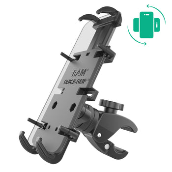 RAM-HOL-PD4-400-1RU:RAM-HOL-PD4-400-1RU_1:RAM Quick-Grip™ XL Phone Mount with Rotating Low-Profile Tough-Claw™