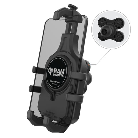 RAM® Quick-Grip™ Pro Phone Holder with Ball & Vibration Damper