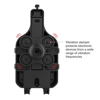 RAM Quick-Grip Pro Phone Holder with Ball & Vibration Damper RAM Mounts RAM Quick-Grip Pro Phone Holder with Ball & Vibration Damper RAM Mounts