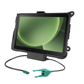 RAM-HOL-SAM52CP-RJ45AU:RAM-HOL-SAM52CP-RJ45AU_1:RAM USB-C Powered Dock + USB-A & RJ45 Data for Tab Active5 Pro & 4 Pro