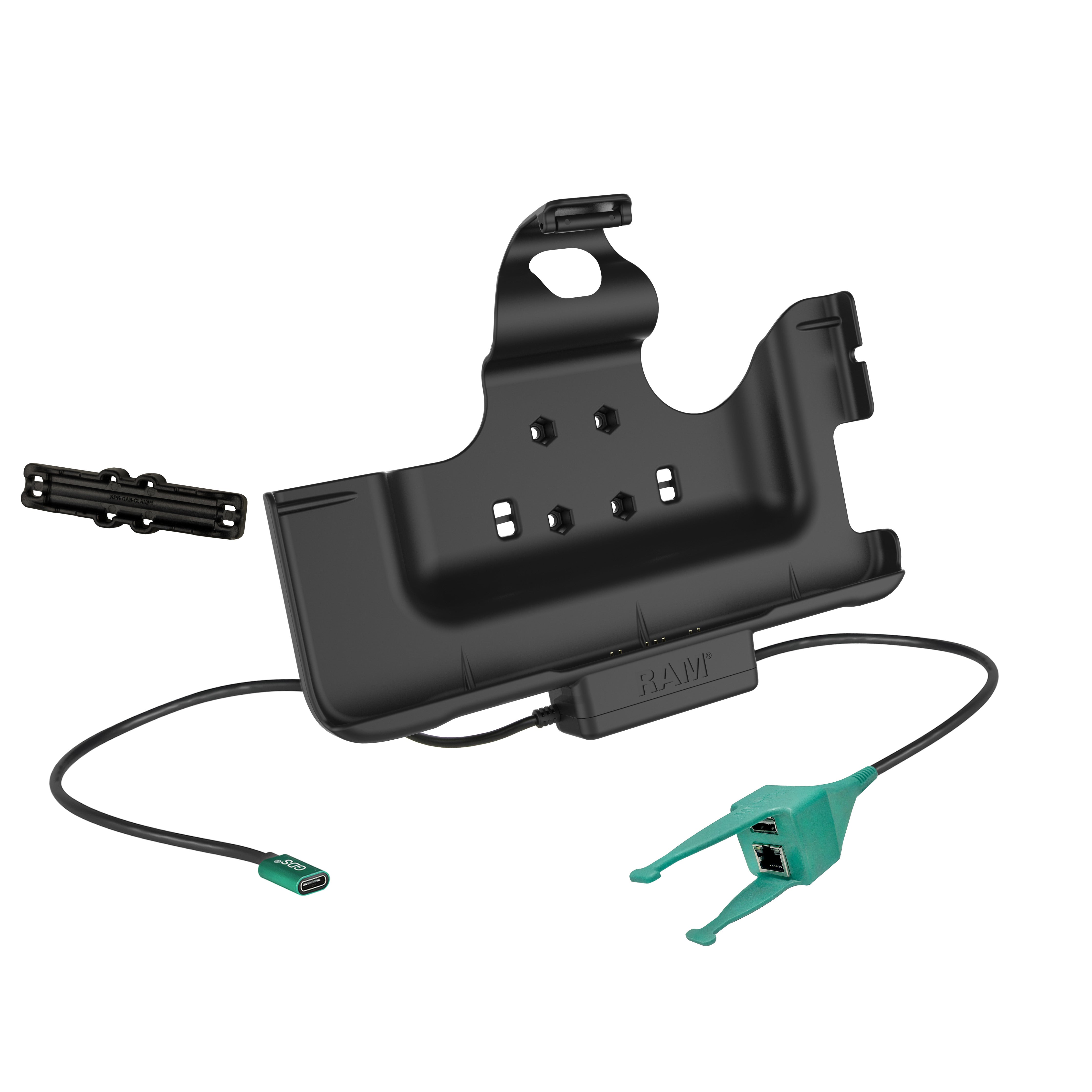 RAM® USB-C Powered Dock + USB-A & RJ45 Data for Tab Active5 Pro