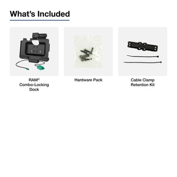 RAM® Combo-Lock Power + Dual USB Data Dock for Tab Active5 Pro & 4 Pro