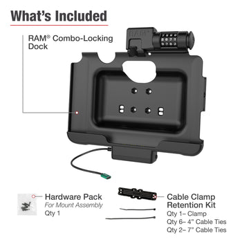 RAM® Combo-Locking USB-C Dock for Tab Active5 Pro & 4 Pro