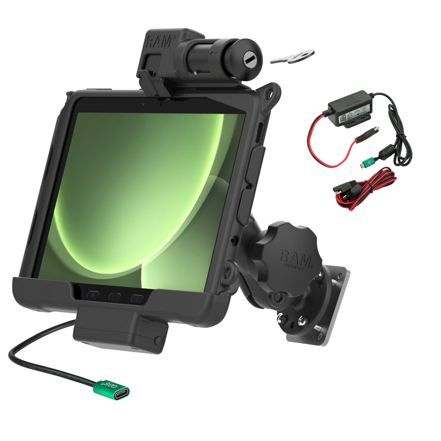 RAM® Locking Powered Dock & Mount for Samsung Tab Active5 Pro & 4 Pro