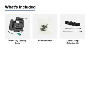 RAM® Key-Locking Power + Dual USB Data Dock for Tab Active5 Pro & 4 Pro