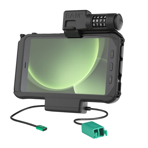 RAM® Combo Locking Power + Dual USB Dock for Tab Active5 & 3