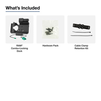 RAM® Combo Locking Power + Dual USB Dock for Tab Active5 & 3