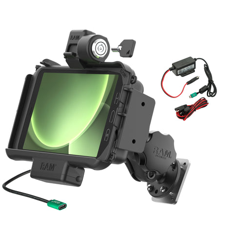 RAM® Locking Modular Powered Dock & Mount for Samsung Tab Active5 & 3