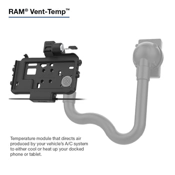 RAM® Thin-Dock™ Locking Power + Dual USB Dock for Tab Active5 & 3
