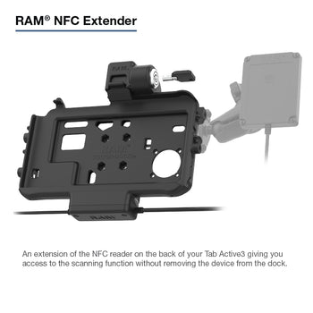 RAM® Thin-Dock™ Locking Power + Dual USB Dock for Tab Active5 & 3